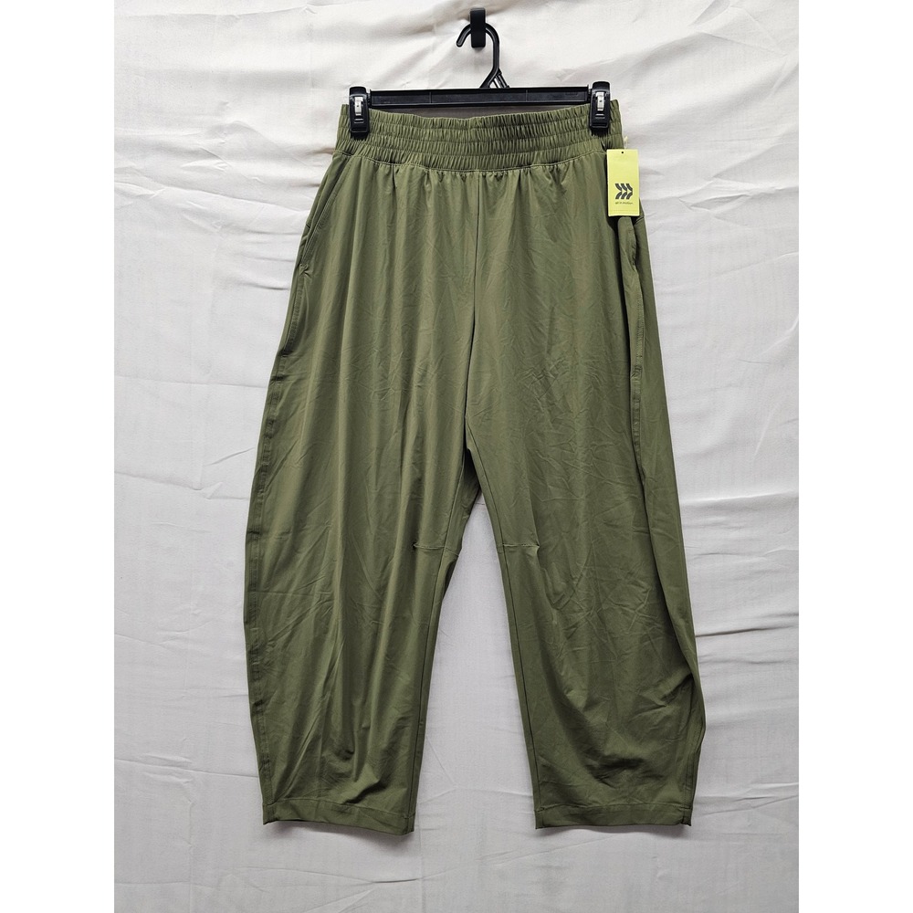 All in Motion Womens Barrel Pants Green Nylon Blend Athletic Size Medium